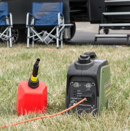 Portable generator for camping