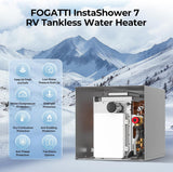 Fogatti water heater - Instashower 7 - 48,000 BTU RV Tankless Water Heater with Wired Controller
