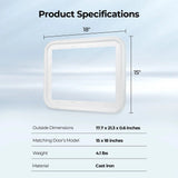 Fogatti Instashower Ultra 15" x 18" Water Heater Trim Ring RTRXAG-1518