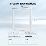 Fogatti Instashower Ultra 18" x 18" Water Heater Trim Ring RTRXAG-1818