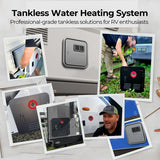 Fogatti water heater - Instashower Ultra - 66,000 BTU RV Tankless Water Heater with Built-In Mixing Tank