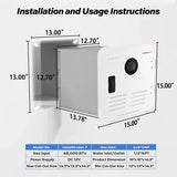 Fogatti water heater - Instashower 7 - 48,000 BTU RV Tankless Water Heater with Wired Controller