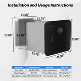 Fogatti water heater - Instashower 7 - 48,000 BTU RV Tankless Water Heater with Wired Controller