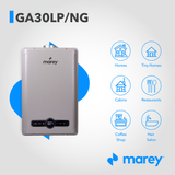 Marey GA30LP 30L Liquid Propane Gas Indoor tankless water heater, 8.0 Gallon per minute  199,000 BTU's 