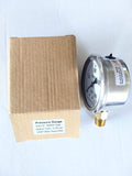 Houston GAUGES 2-1/2inch Dial Size, Liquid Filled Pressure Gauge, 0-200psi, 304 Stainless Steel Case, 1/4 inchNPT Lower Mount