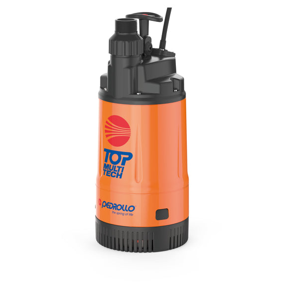 PEDROLLO TOP MULTI-TECH4 SUBMERSIBLE PUMP 1HP 220V 60HZ 1PH 1¼″ NPT 10M CABLE