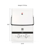 Eccotemp Luxé 1.85 GPM Portable Outdoor Tankless Water Heater w/ EccoFlo Diaphragm 12V Pump and Strainer