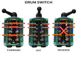 Drum Switch Forward Off Reverse Motor Control RainProof 60A Reversing Guaranteed