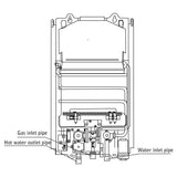 Marey GA16OLPDP 4.3 GPM 16L Liquid Propane Gas Digital Panel Tankless Water Heater