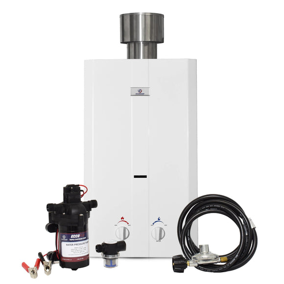 Eccotemp L10 Tankless Water Heater w/ EccoFlo Pump & Strainer