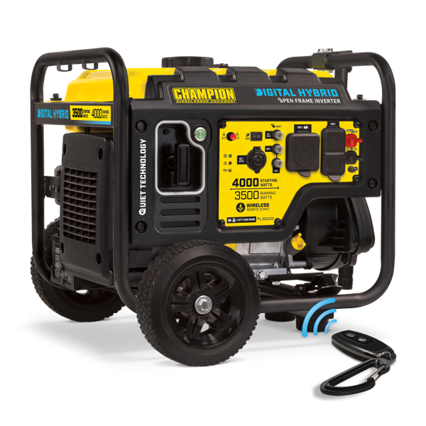 Champion 4000-Watt DH Series Open Frame Inverter with Wireless Remote Start Champion 4000-Watt DH Series Open Frame Inverter with Wireless Remote Start